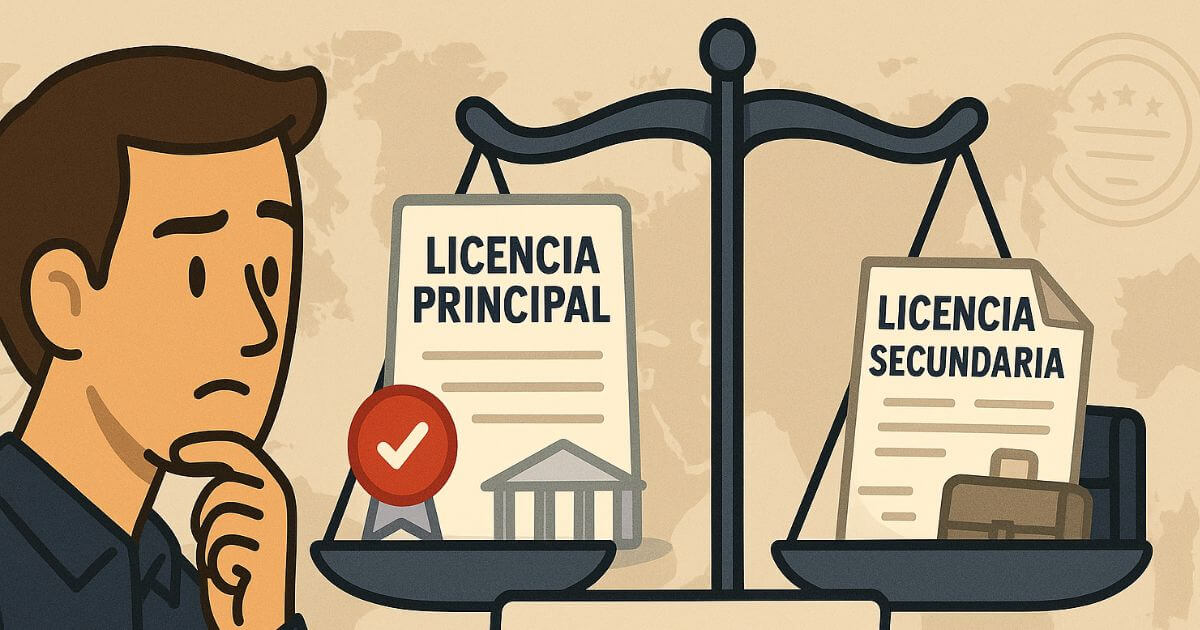 Qué es: Licencia Principal y Licencia Secundaria en un Broker