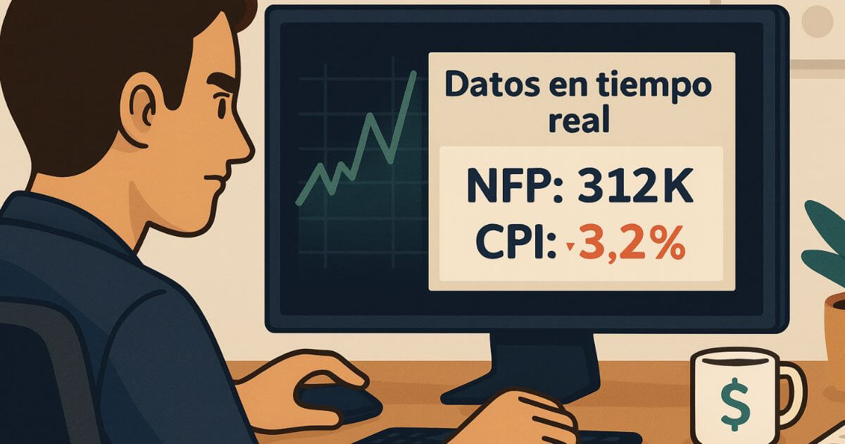 Brokers que Publican datos NFP o CPI Directo en Plataforma