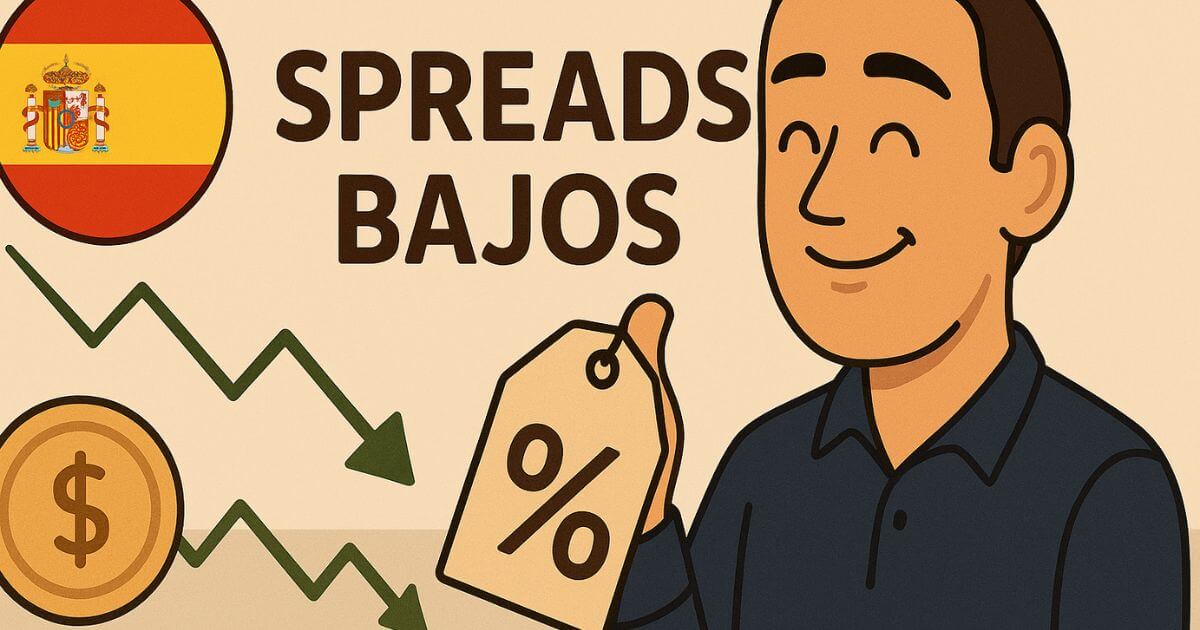 10 Mejores Brokers con Spreads Bajos para Espa&ntilde;a en 2026