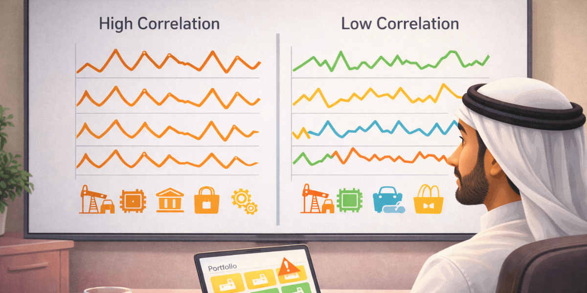 How Correlation Affects Stock Portfolios for GCC Investors